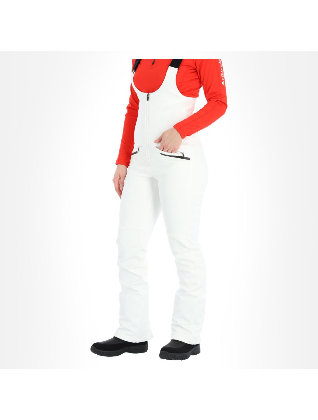 Icepeak, Exira pantalones de esquí softshell slim fit mujeres optical blanco