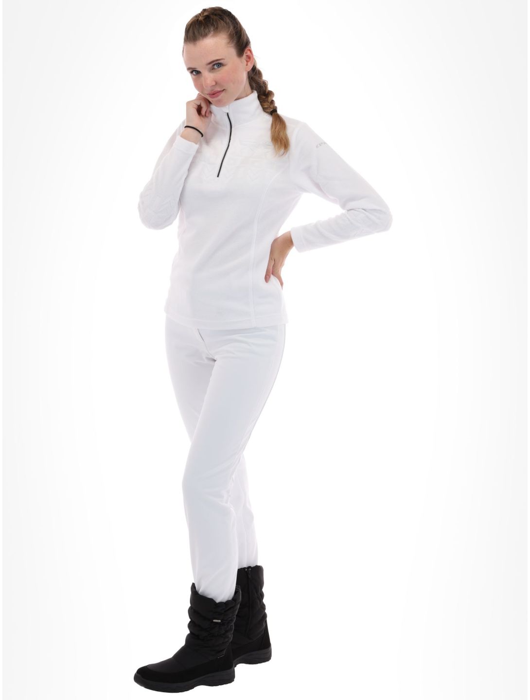 Icepeak, Fabius jersey mujeres Optic White blanco 