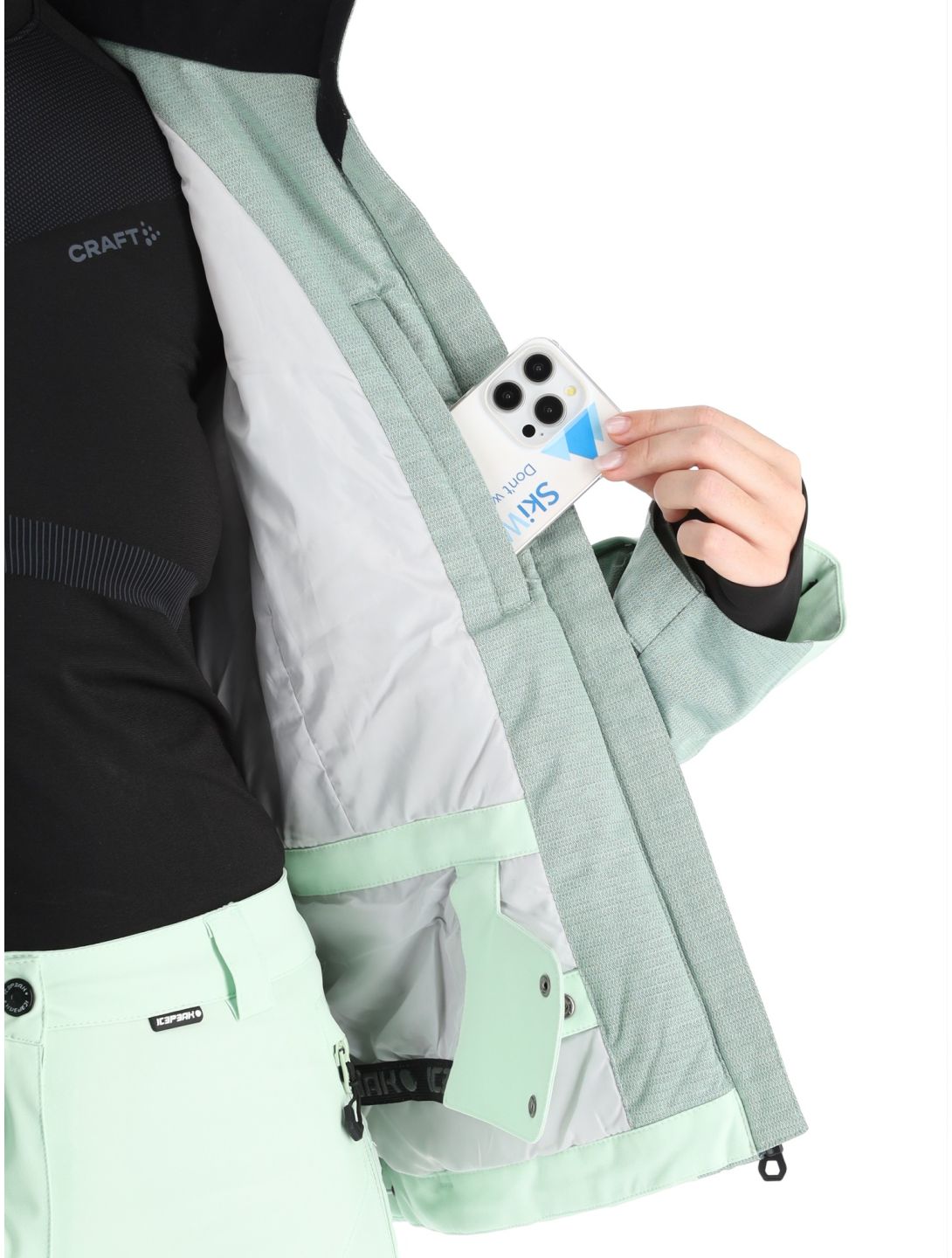 Icepeak, Faenza chaqueta de esquí mujeres Aloe verde 