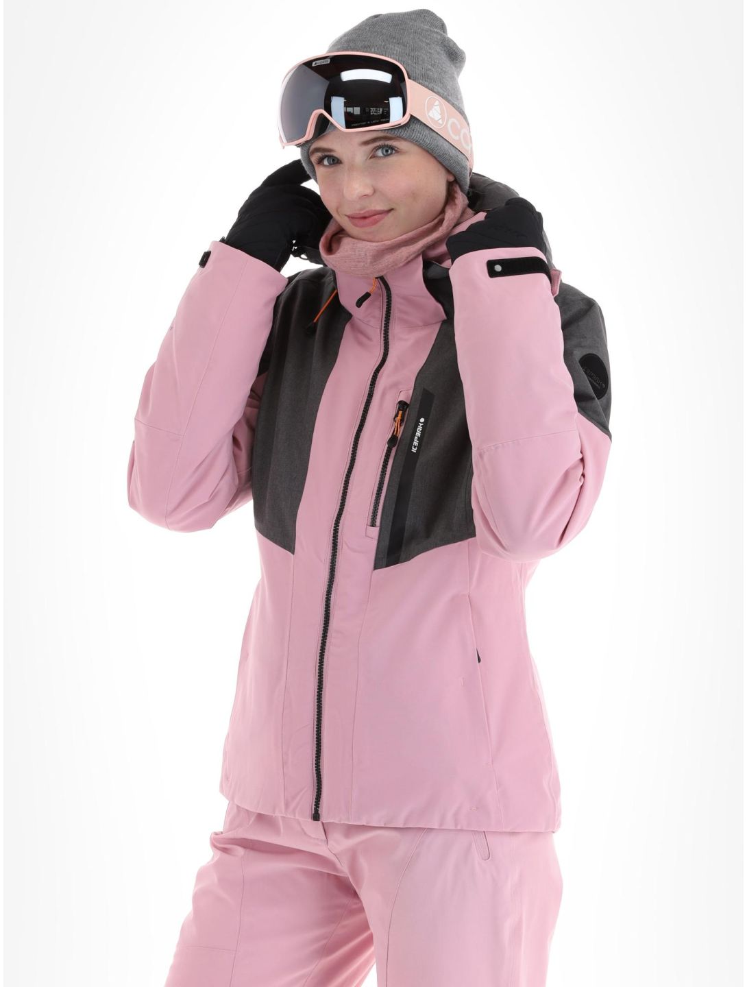 Icepeak, Faenza chaqueta de esquí mujeres Lavender gris, rosa 