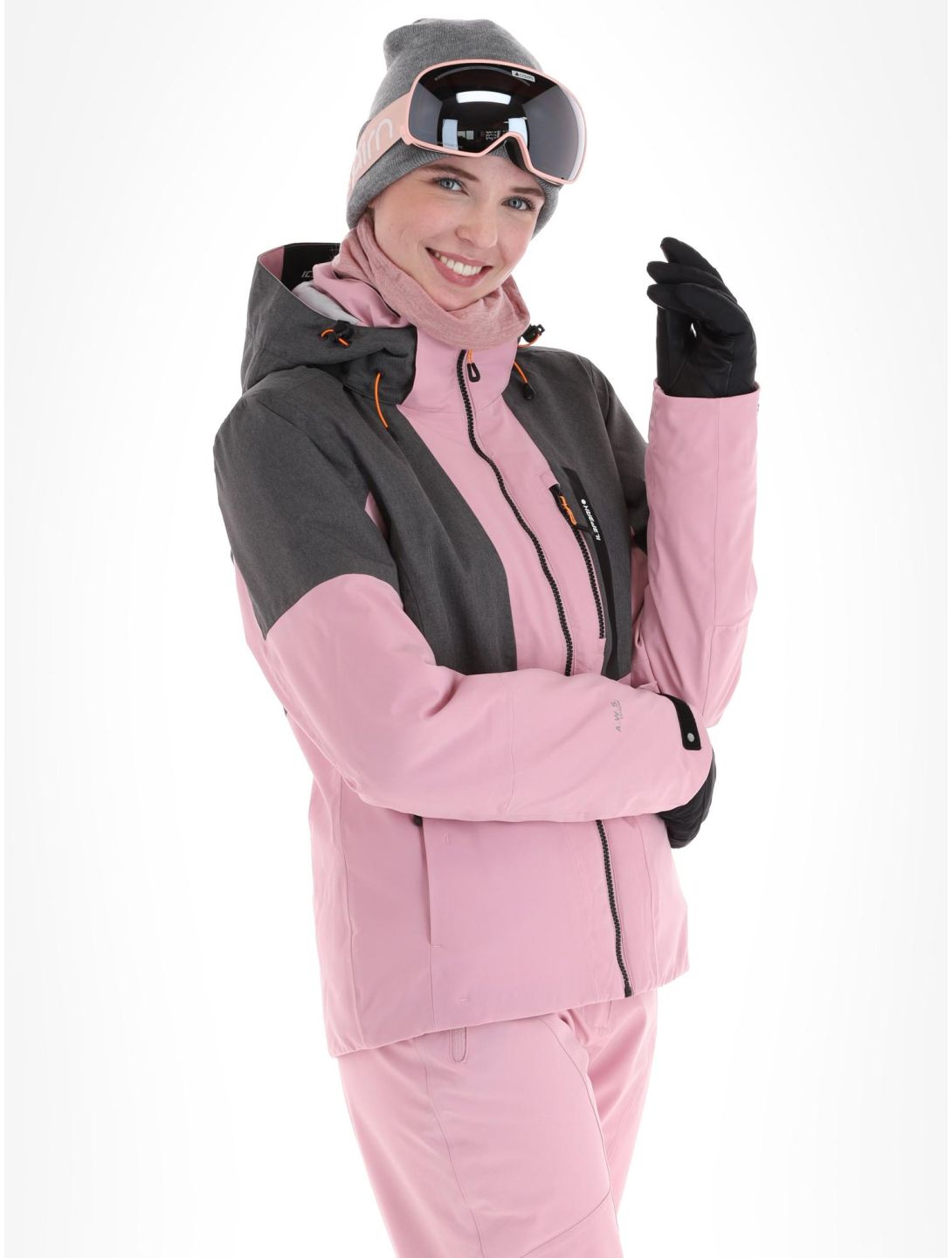 Icepeak, Faenza chaqueta de esquí mujeres Lavender gris, rosa 