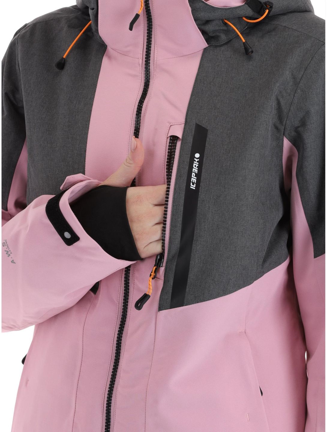 Icepeak, Faenza chaqueta de esquí mujeres Lavender gris, rosa 