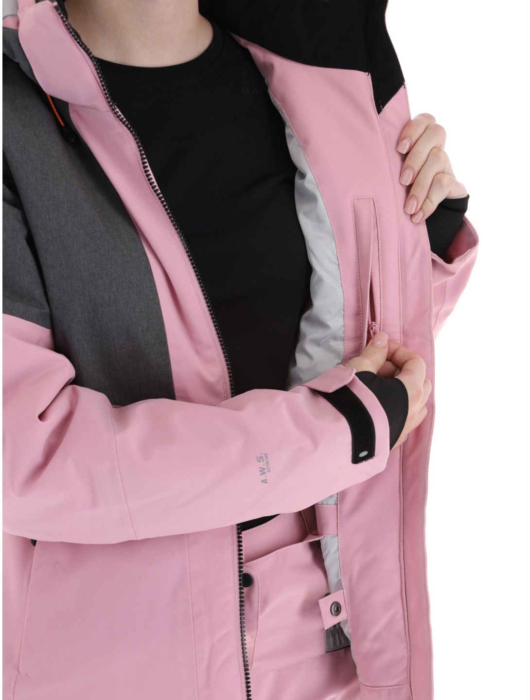 Icepeak, Faenza chaqueta de esquí mujeres Lavender gris, rosa 