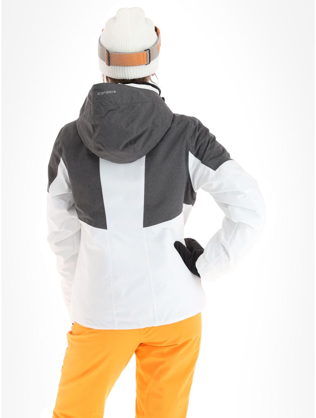 Icepeak, Faenza chaqueta de esquí mujeres Optic White blanco, gris 