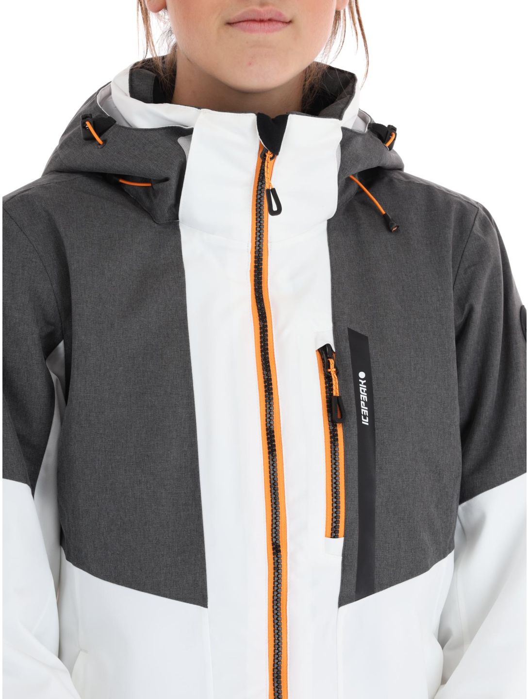 Icepeak, Faenza chaqueta de esquí mujeres Optic White blanco, gris 