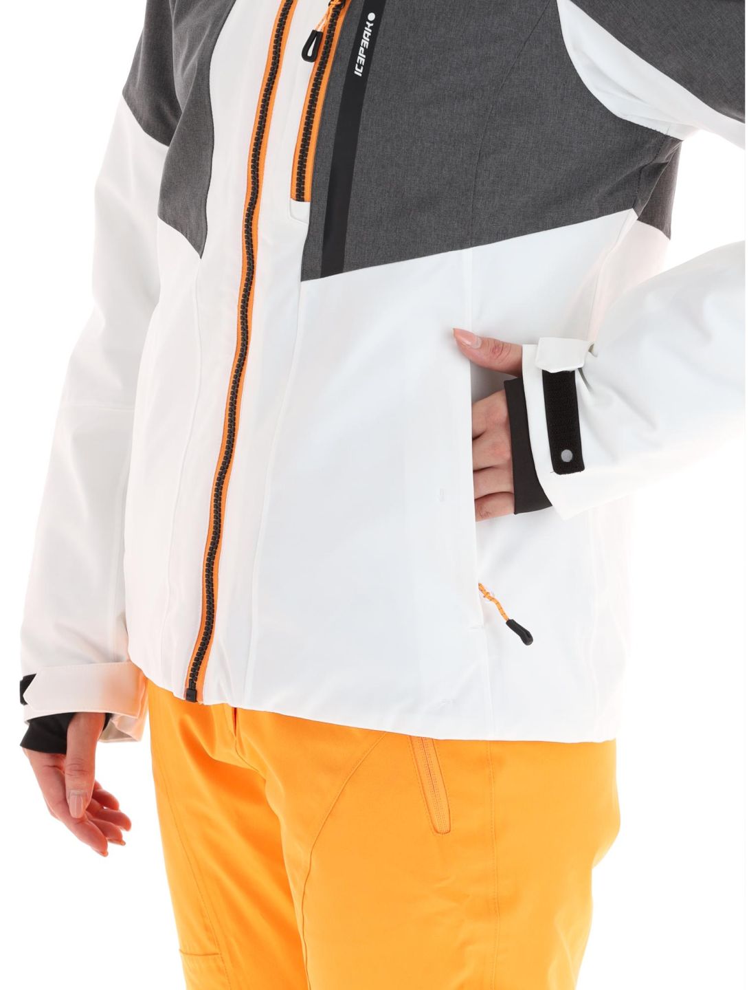 Icepeak, Faenza chaqueta de esquí mujeres Optic White blanco, gris 