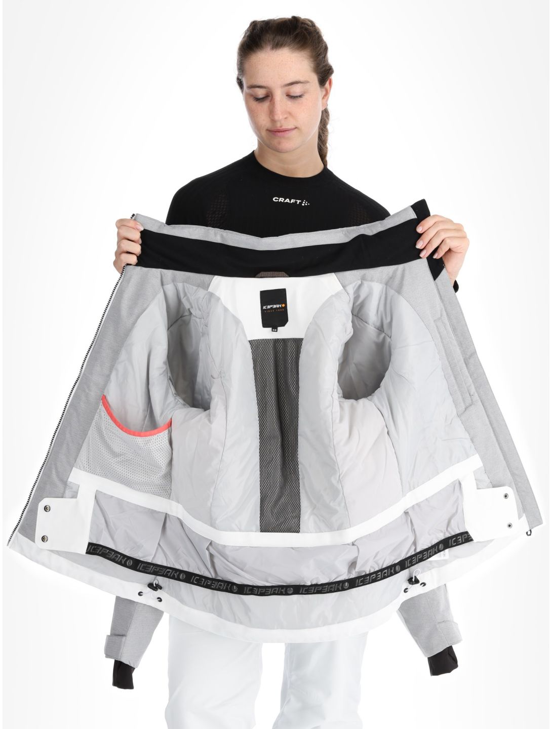 Icepeak, Faenza chaqueta de esquí mujeres Optic White blanco 