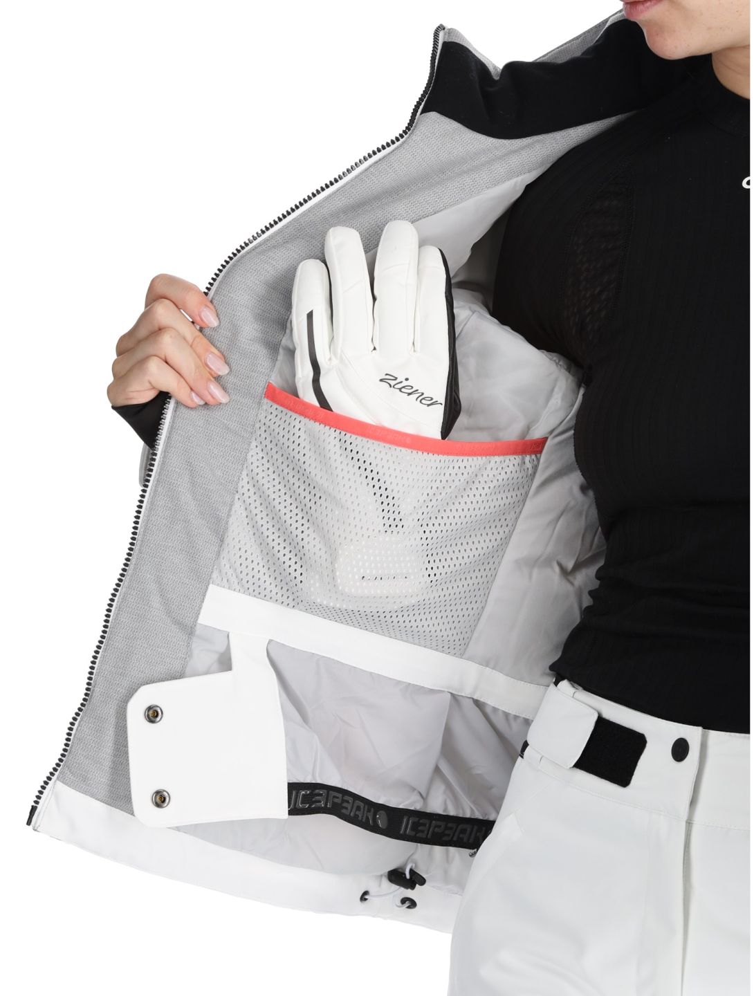 Icepeak, Faenza chaqueta de esquí mujeres Optic White blanco 