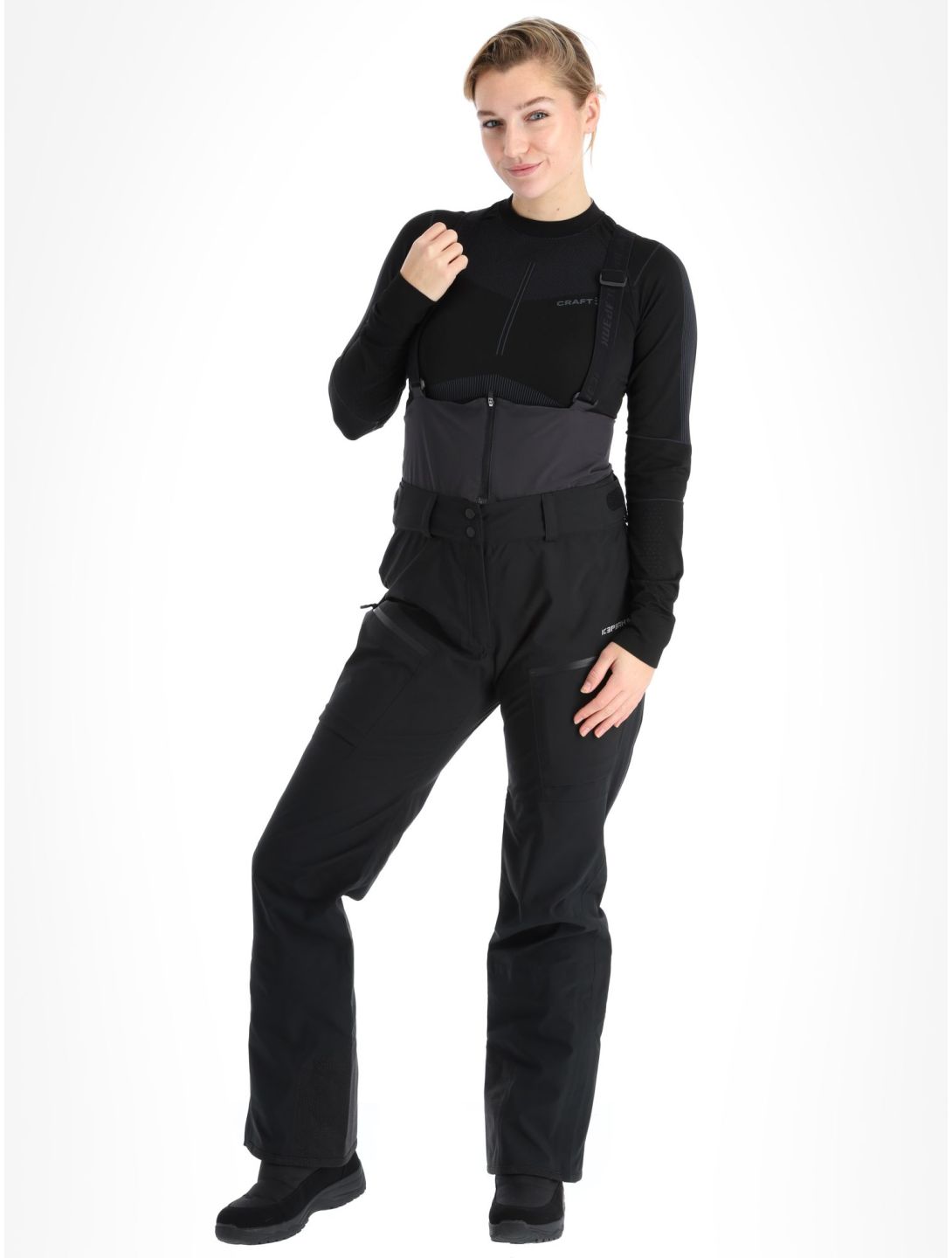 Icepeak, Fairborn pantalones de esquí hardshell mujeres Black negro 