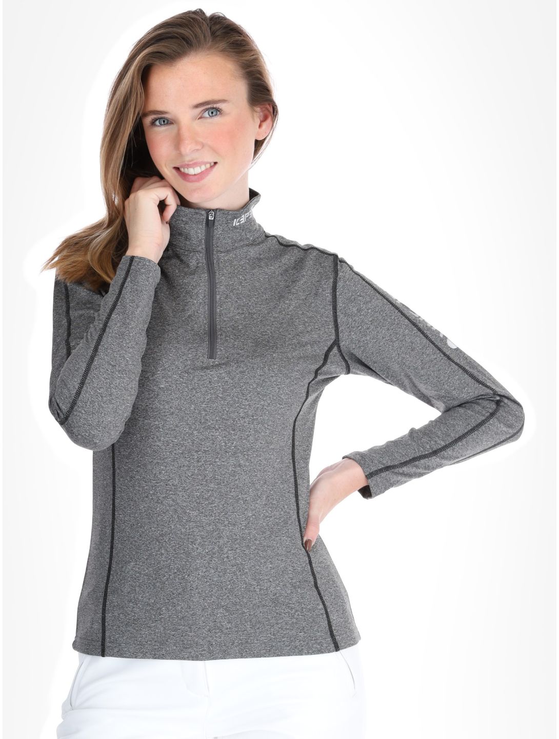 Icepeak, Fairview jersey mujeres Lead-Grey gris 