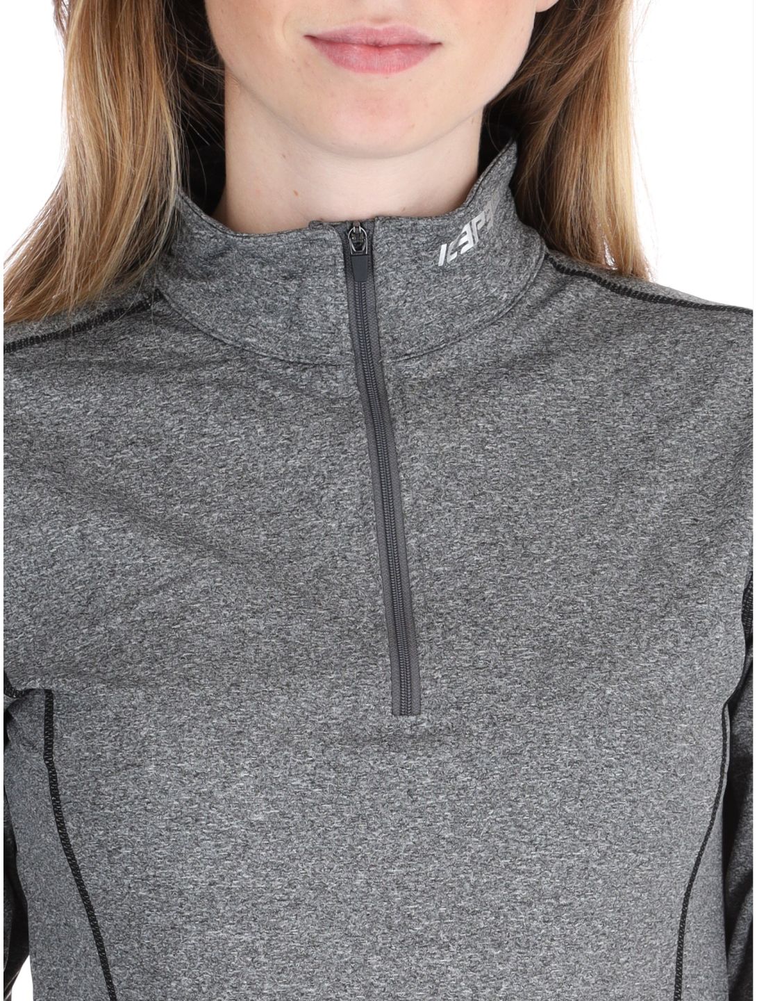 Icepeak, Fairview jersey mujeres Lead-Grey gris 