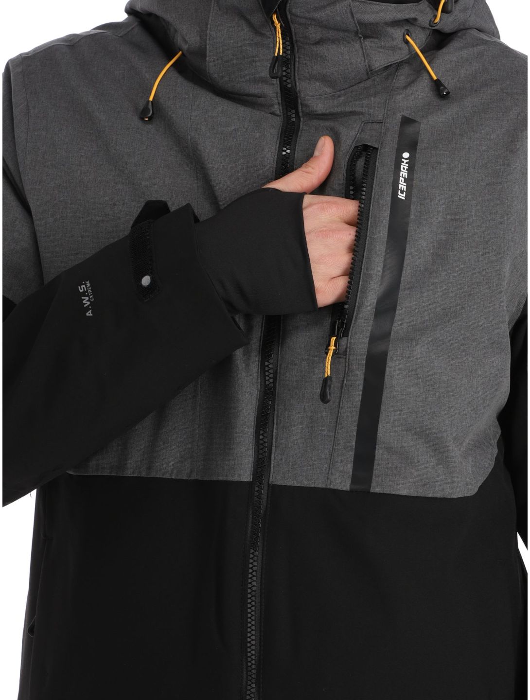 Icepeak, Falaise chaqueta de esquí hombres Black negro 