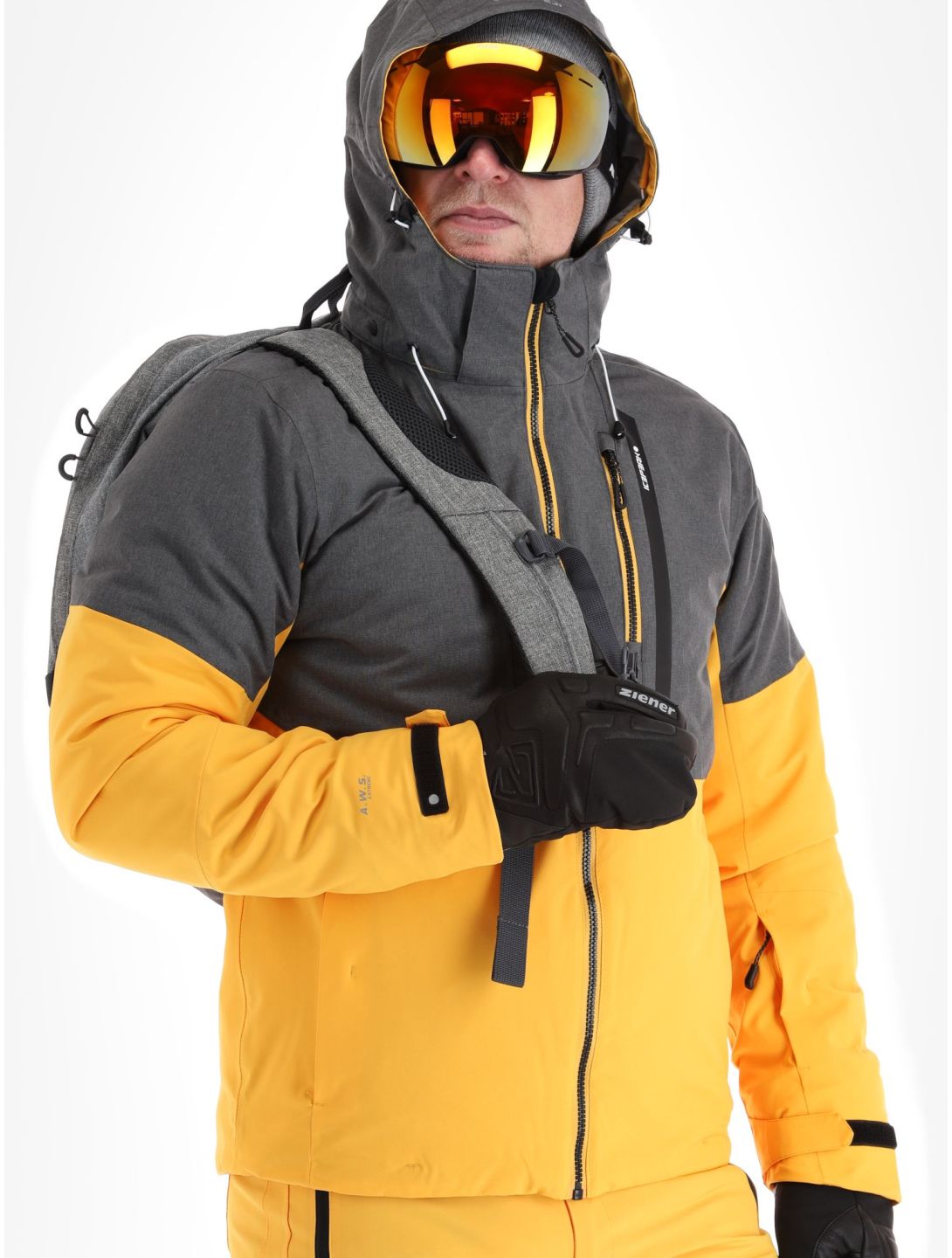 Icepeak, Falaise chaqueta de esquí hombres Yellow amarillo 