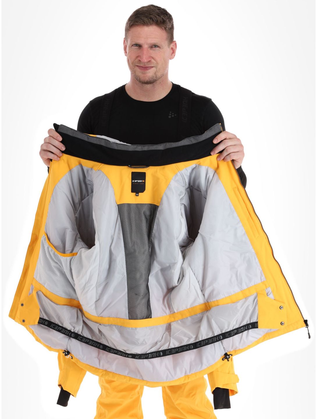 Icepeak, Falaise chaqueta de esquí hombres Yellow amarillo 