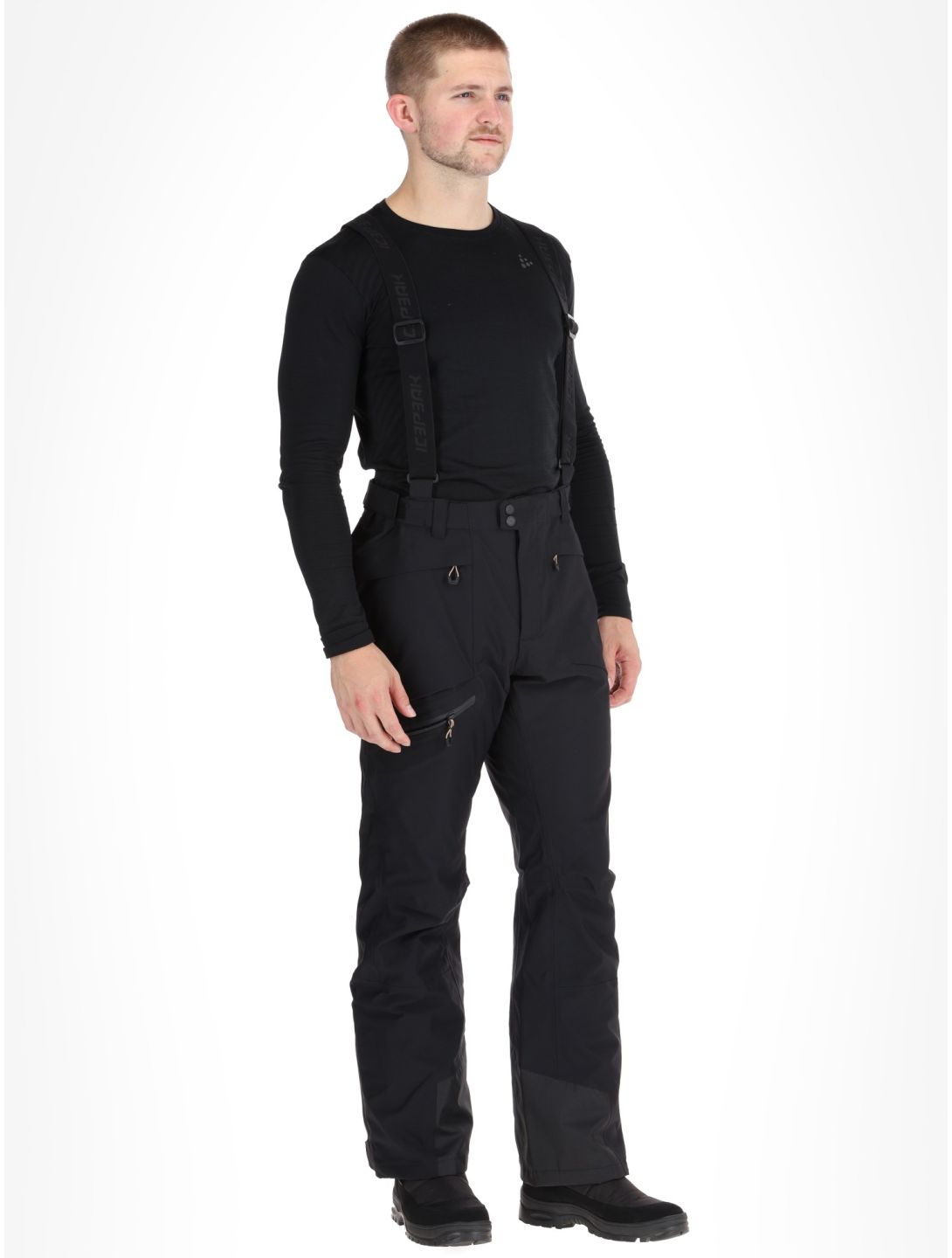 Icepeak, Farley pantalones de esquí hardshell hombres Black negro 