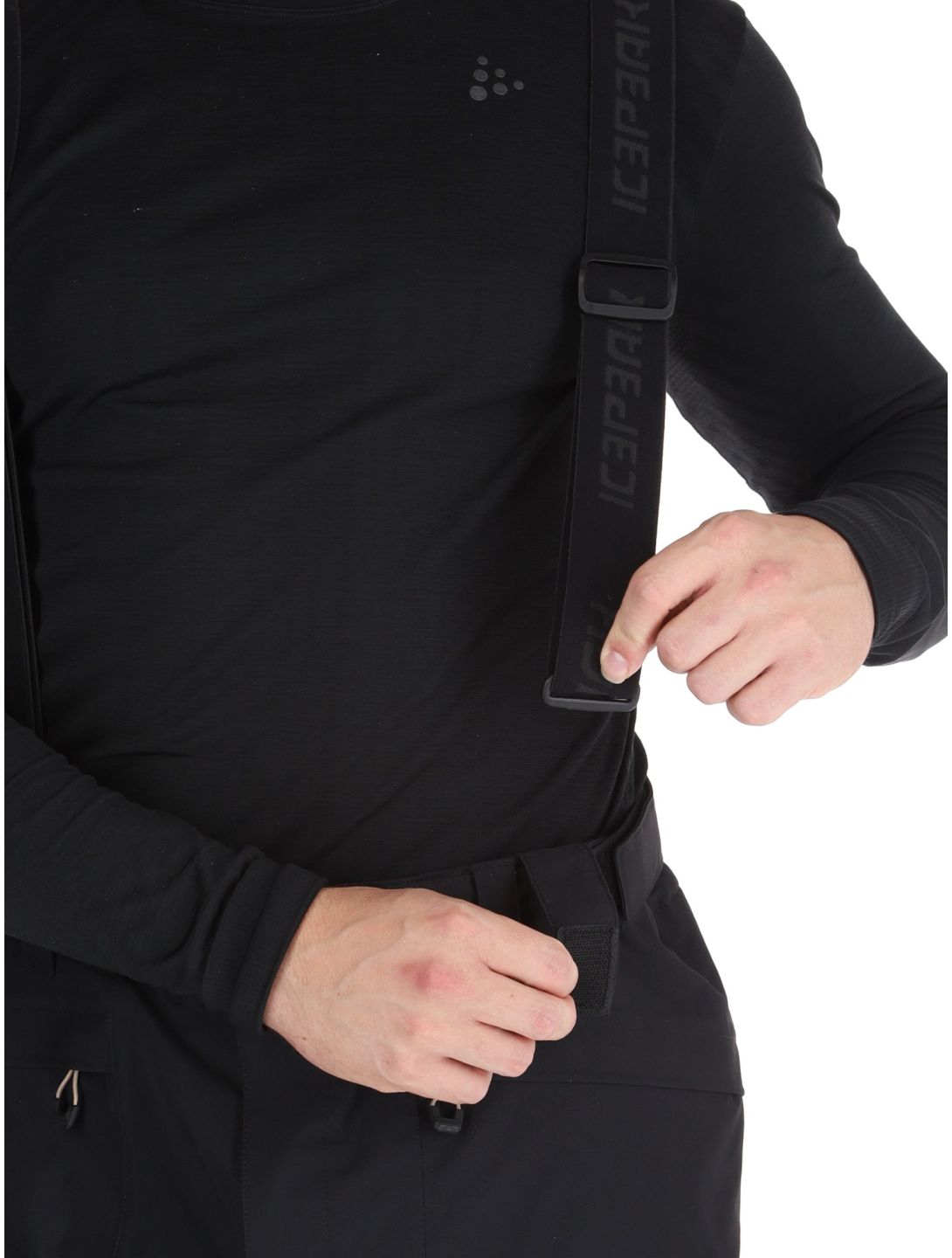 Icepeak, Farley pantalones de esquí hardshell hombres Black negro 