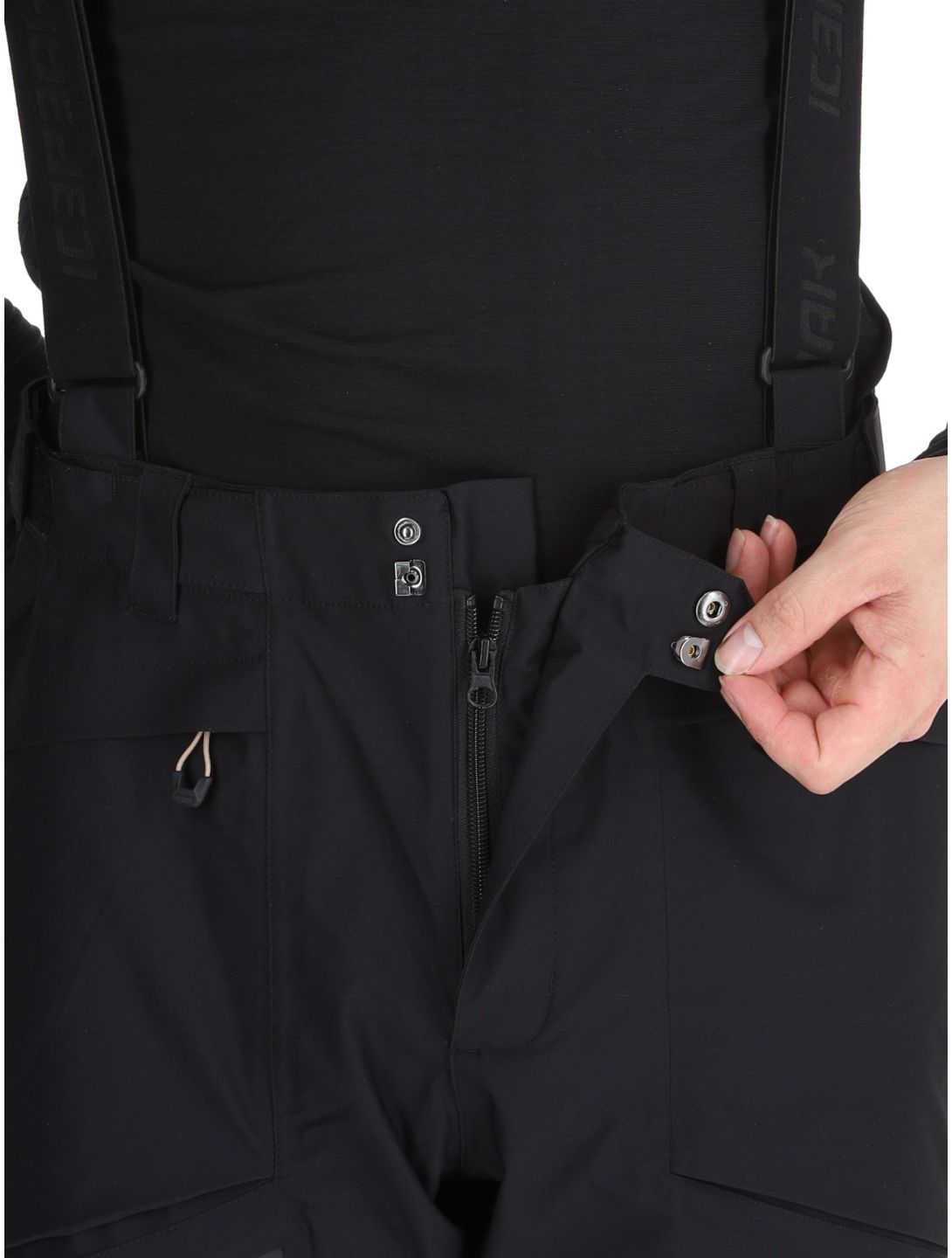 Icepeak, Farley pantalones de esquí hardshell hombres Black negro 