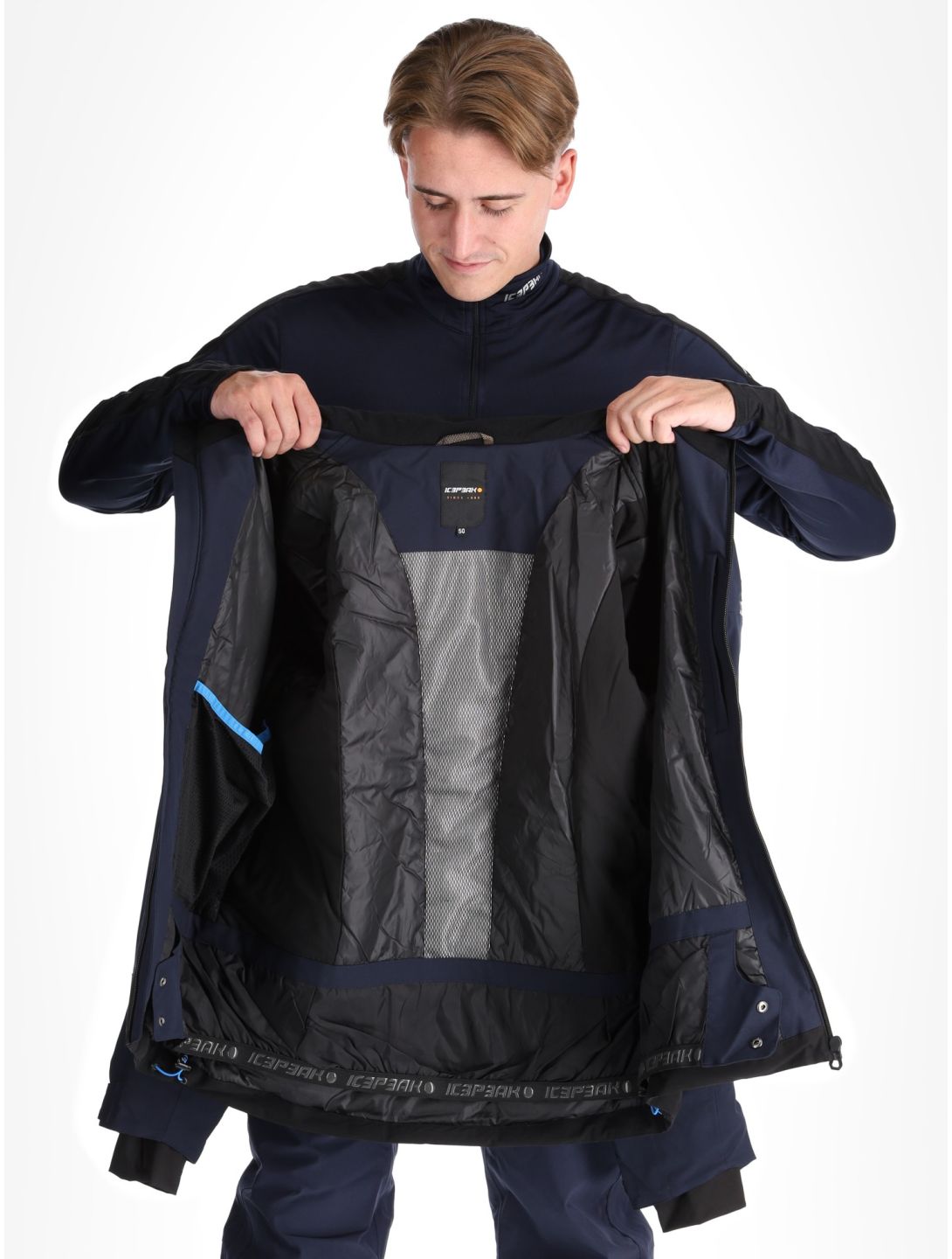 Icepeak, Farwell chaqueta de esquí hombres Dark Blue azul 