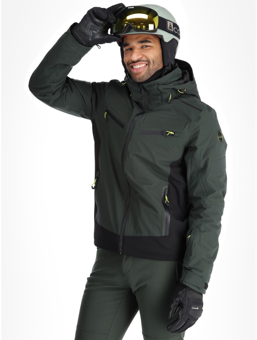 Icepeak, Farwell chaqueta de esquí hombres Dark Olive verde 