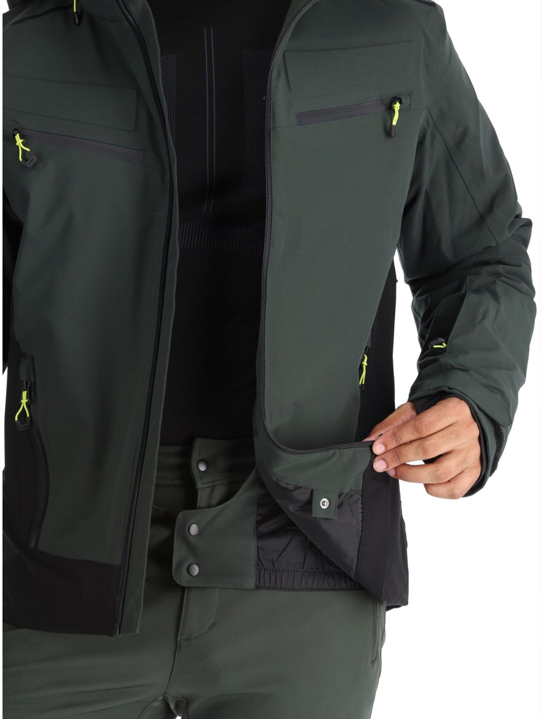 Icepeak, Farwell chaqueta de esquí hombres Dark Olive verde 