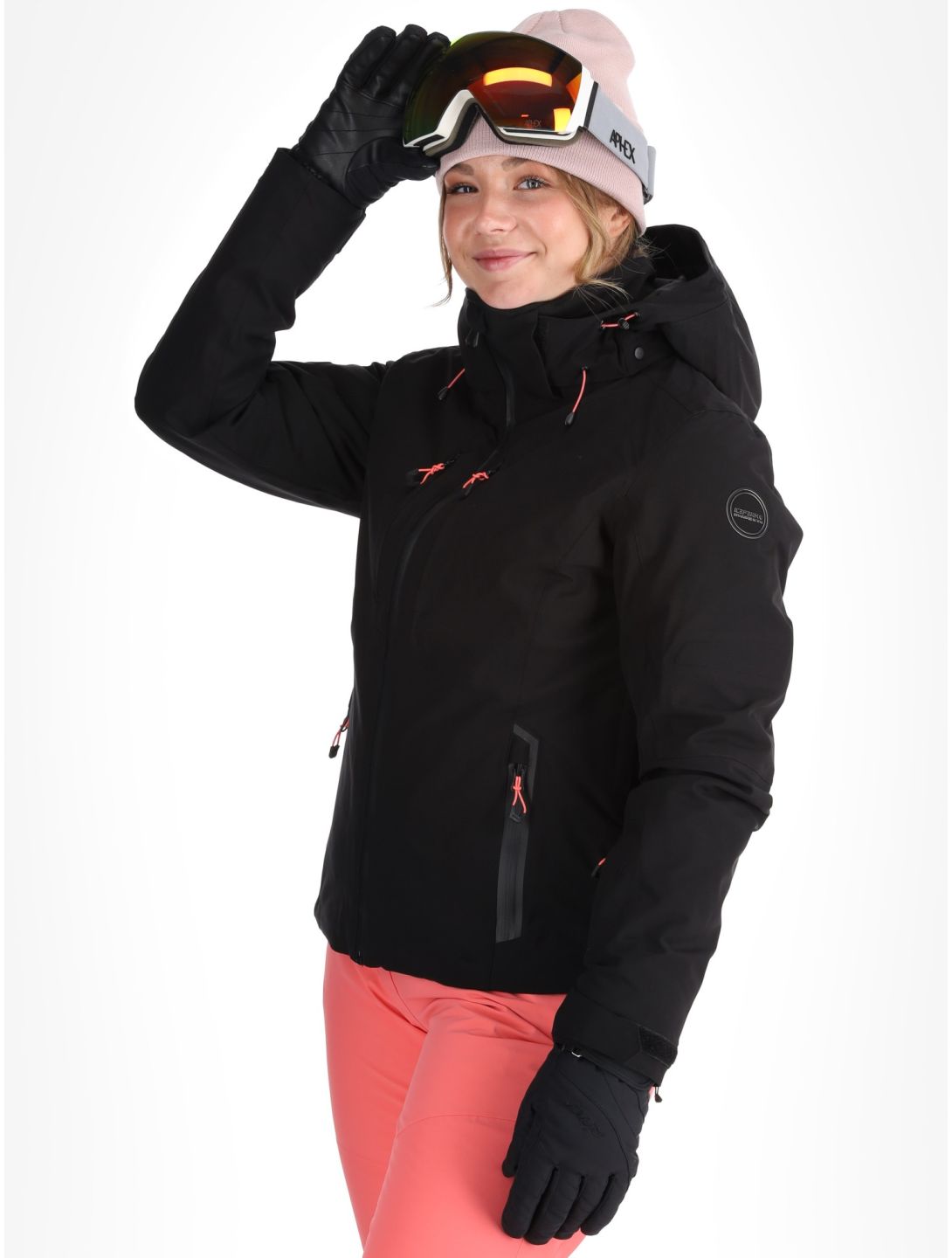 Icepeak, Fayette chaqueta de esquí mujeres Black negro 