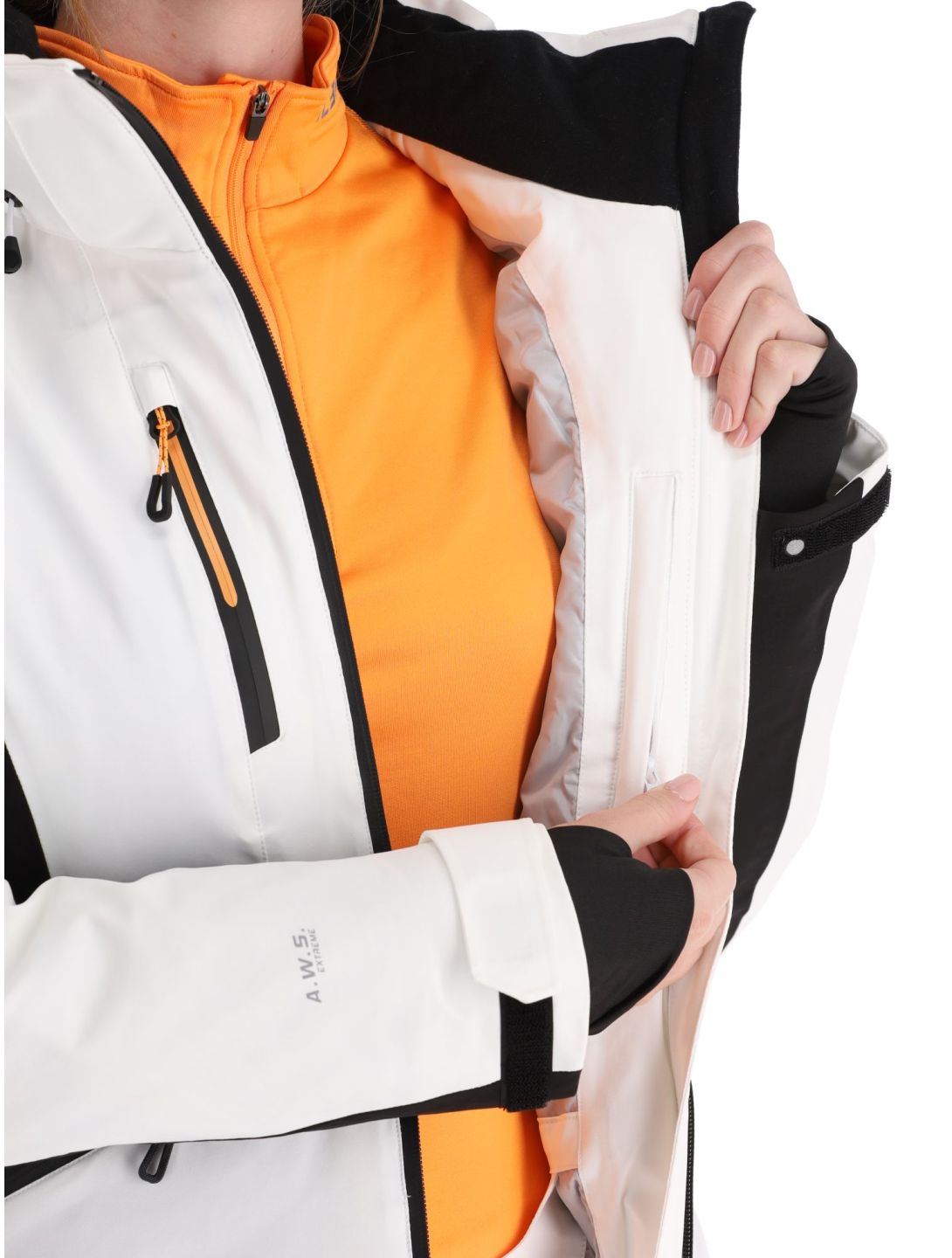 Icepeak, Fayette chaqueta de esquí mujeres Optic White blanco 