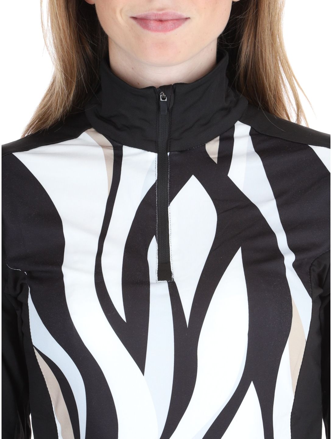 Icepeak, Fenton jersey mujeres Black White blanco, negro 