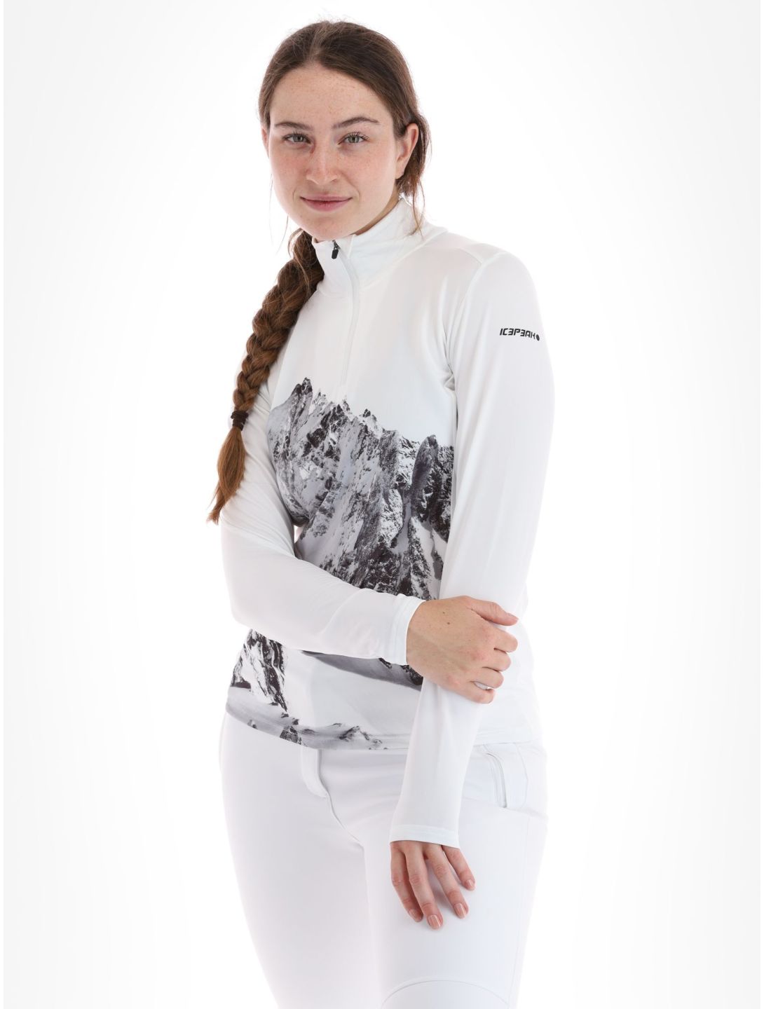 Icepeak, Fenton jersey mujeres Optic White blanco 