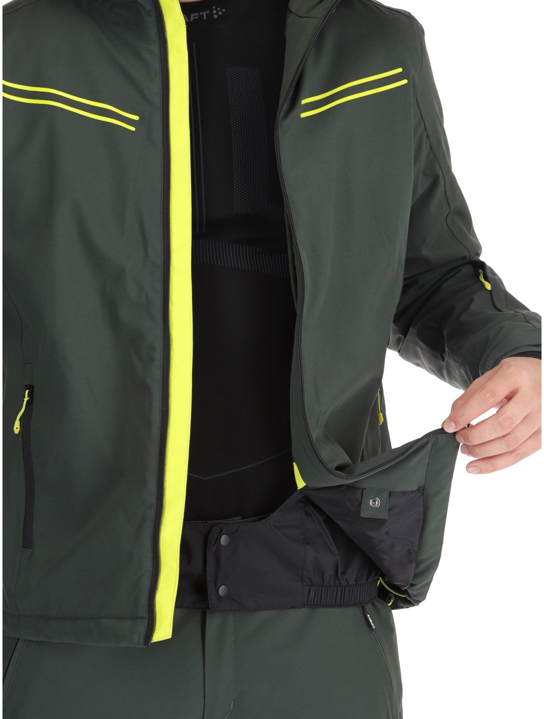 Icepeak, Festus chaqueta de esquí hombres Dark Olive verde 