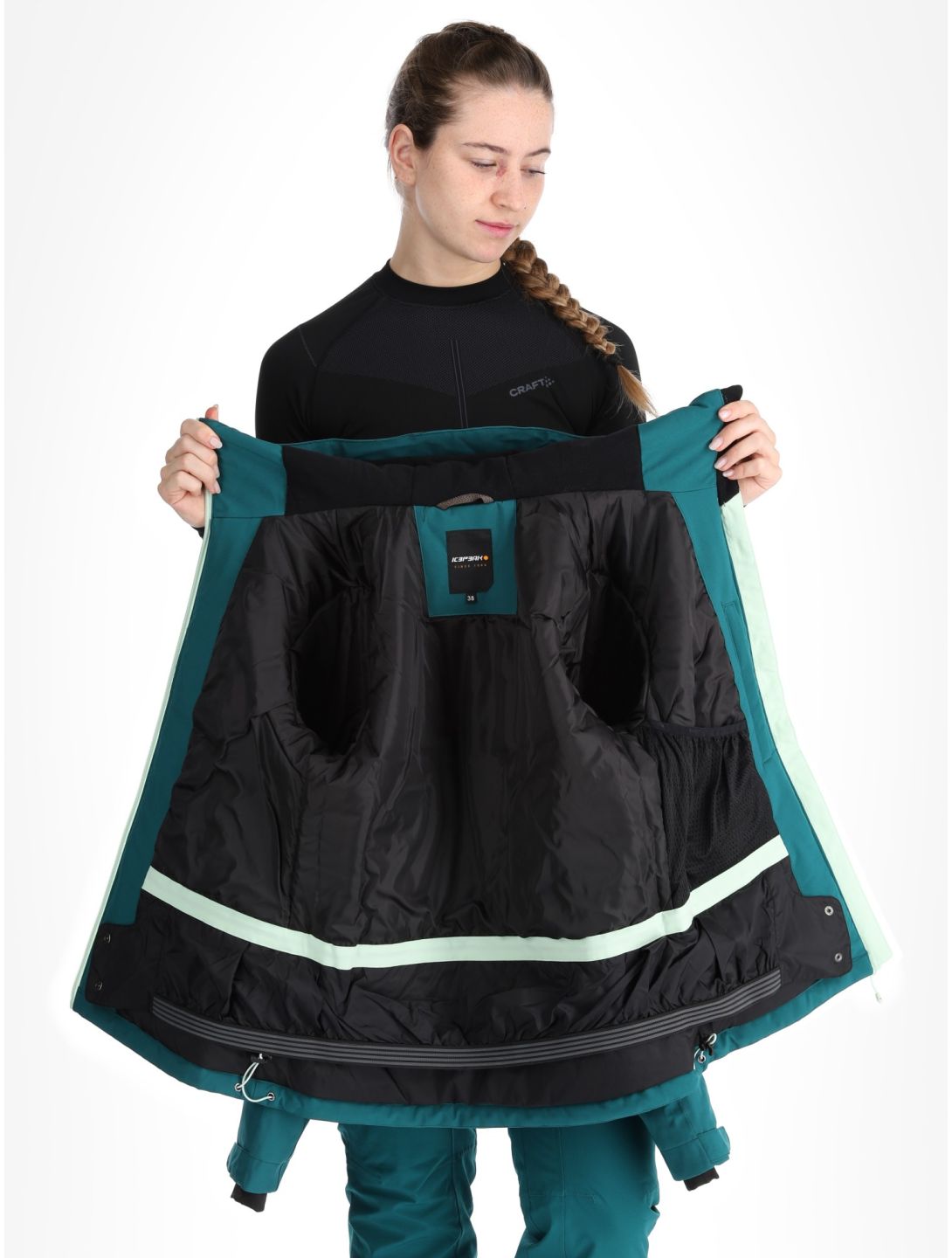 Icepeak, Fife chaqueta de esquí mujeres Antique Green verde 