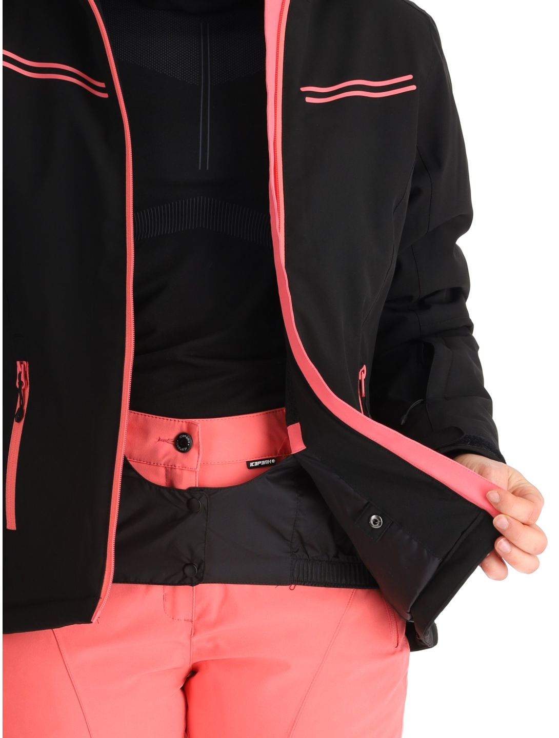 Icepeak, Fife chaqueta de esquí mujeres Black negro 