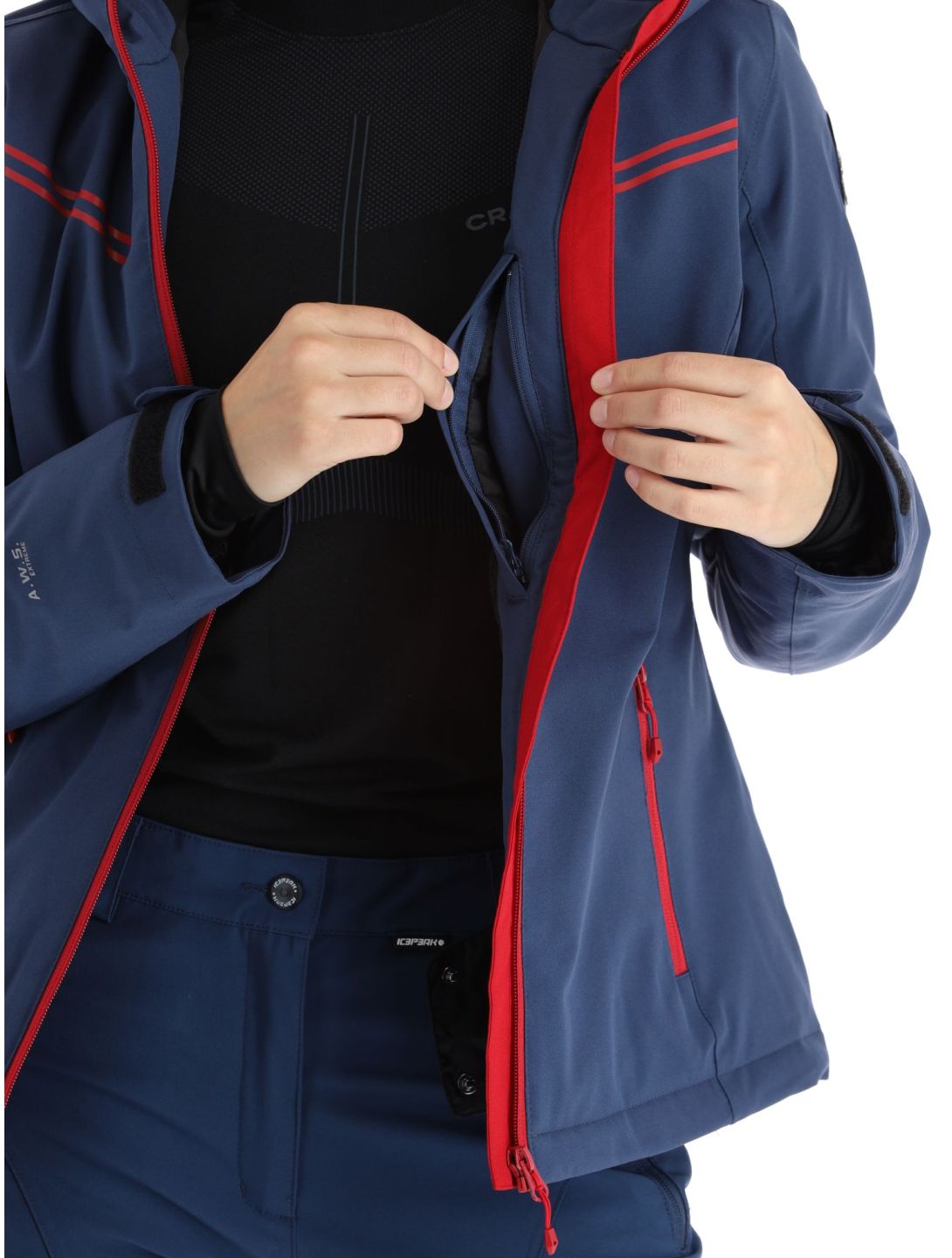 Icepeak, Fife chaqueta de esquí mujeres Dark Blue azul 