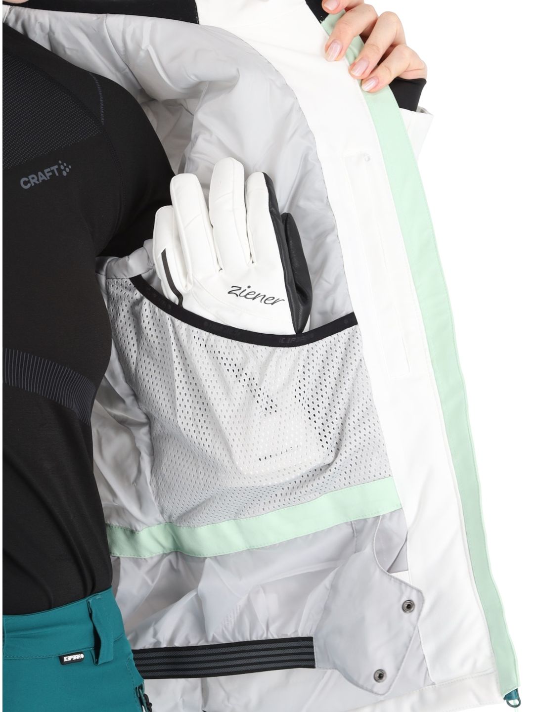 Icepeak, Fife chaqueta de esquí mujeres Optic White blanco 