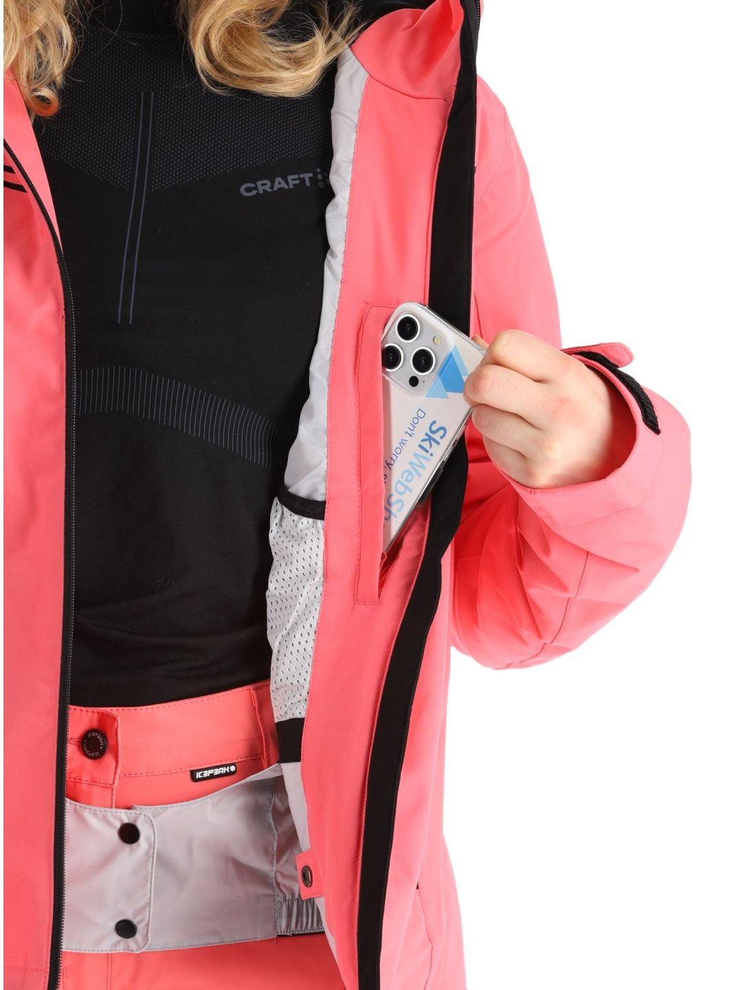 Icepeak, Fife chaqueta de esquí mujeres Pink rosa 