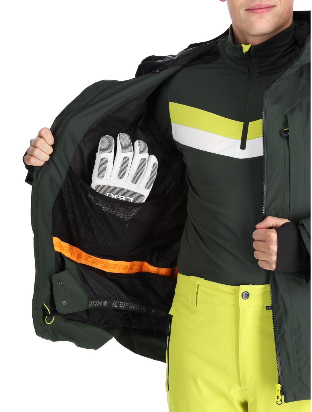 Icepeak, Fillmore chaqueta de esquí hardshell hombres Dark Olive verde 