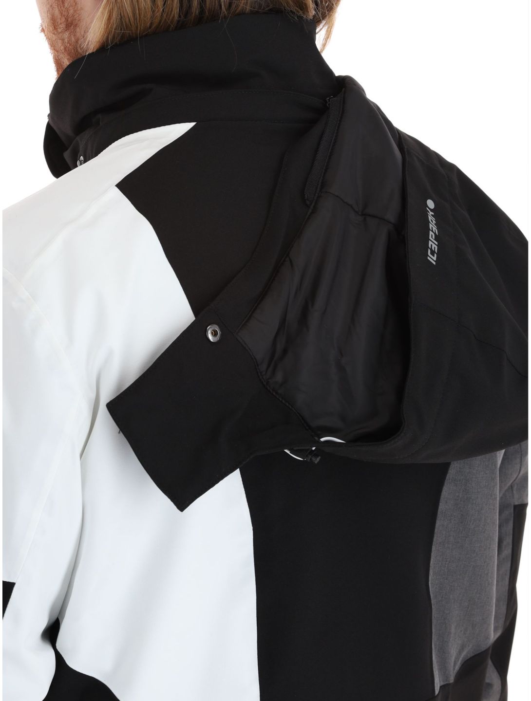 Icepeak, Fircrest chaqueta de esquí hombres Black blanco, gris, negro 