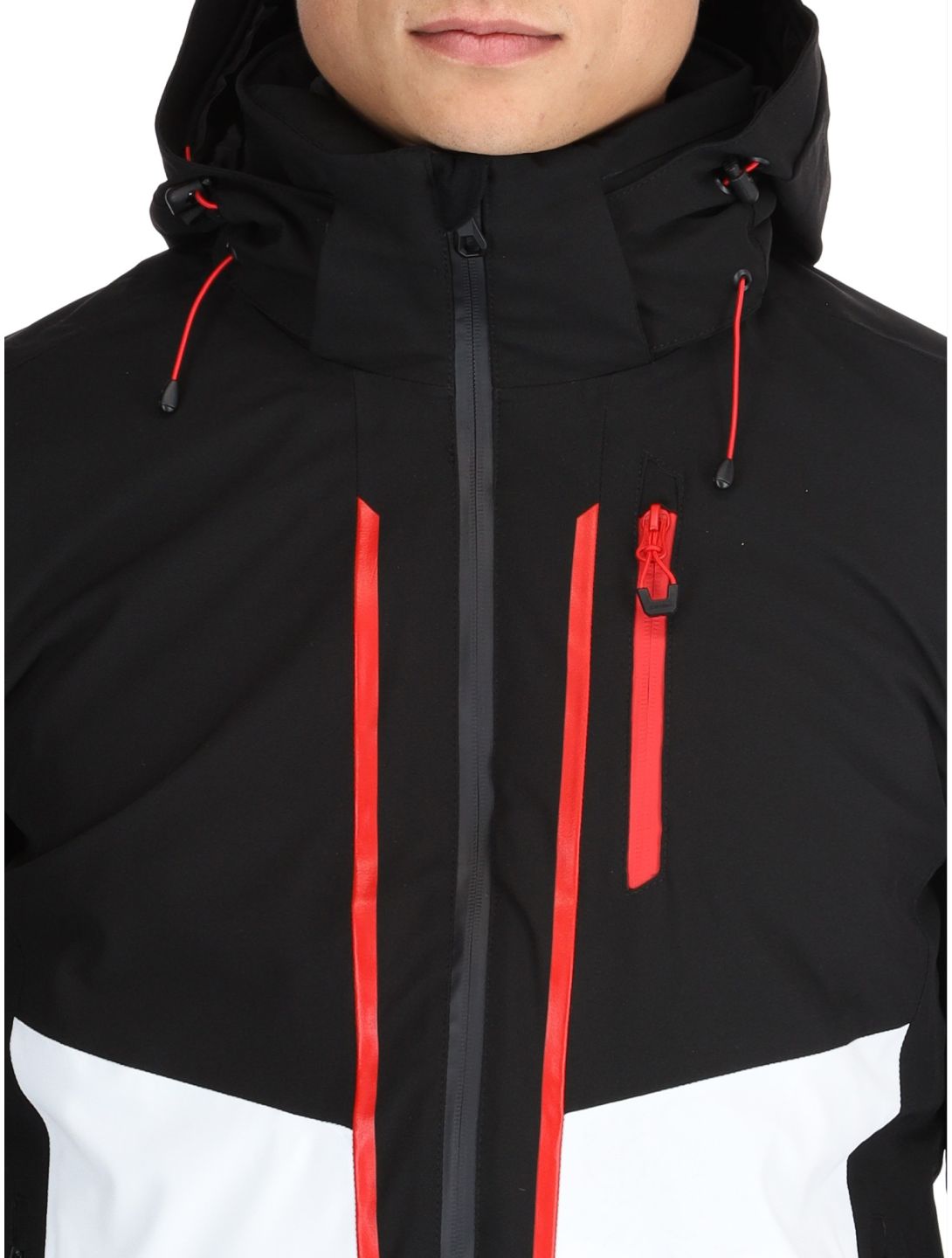 Icepeak, Fircrest chaqueta de esquí hombres Black White blanco, negro 