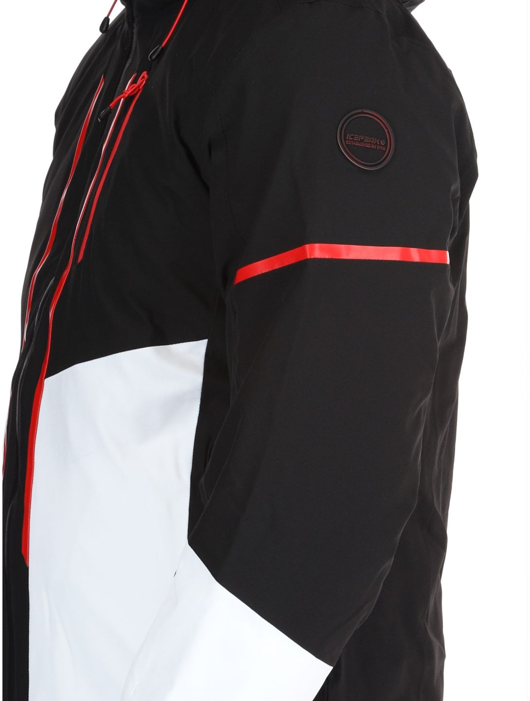 Icepeak, Fircrest chaqueta de esquí hombres Black White blanco, negro 