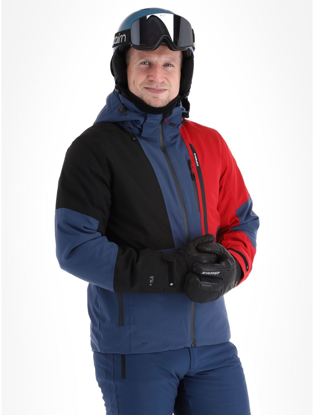 Icepeak, Fircrest chaqueta de esquí hombres Dark Blue negro, rojo 