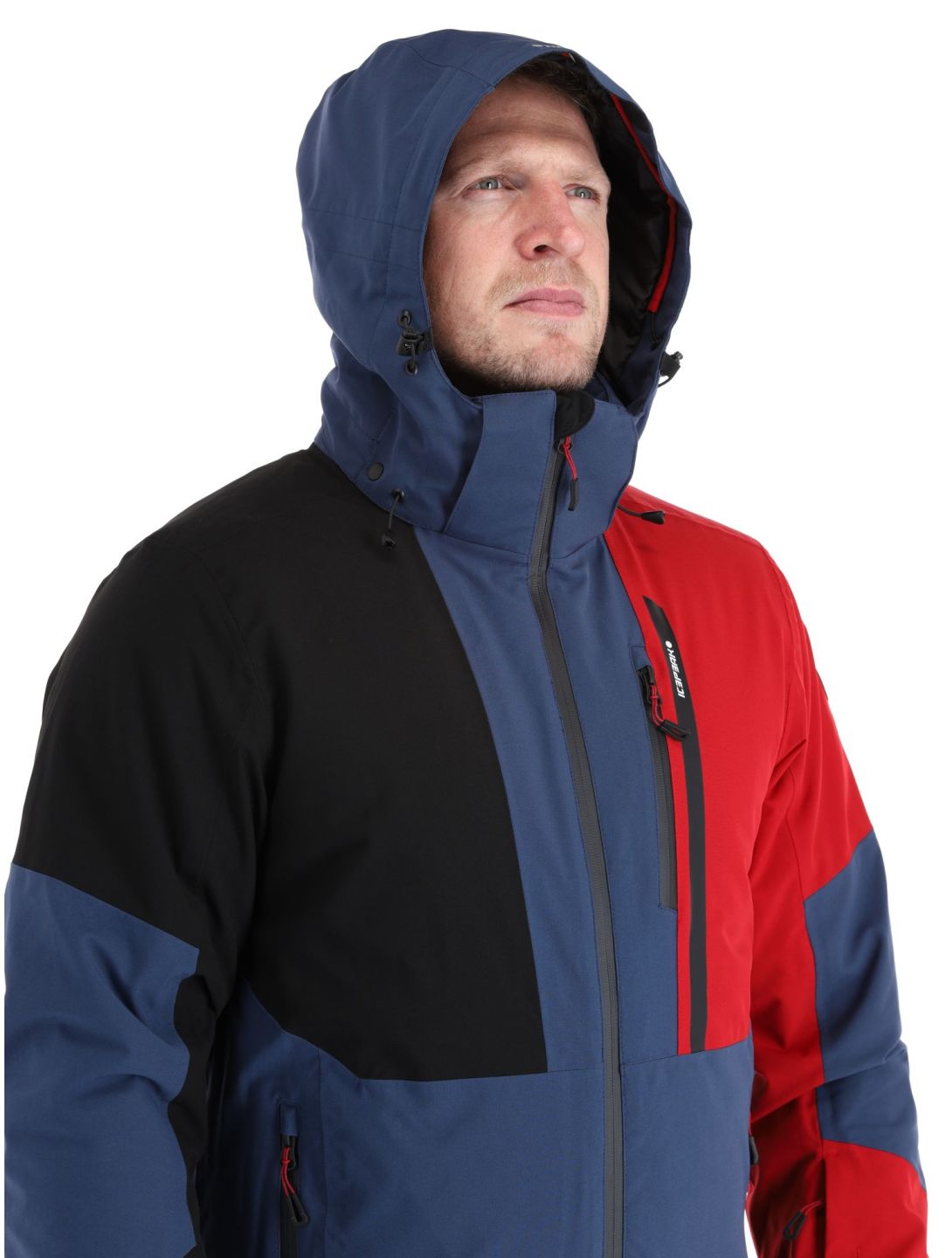 Icepeak, Fircrest chaqueta de esquí hombres Dark Blue negro, rojo 