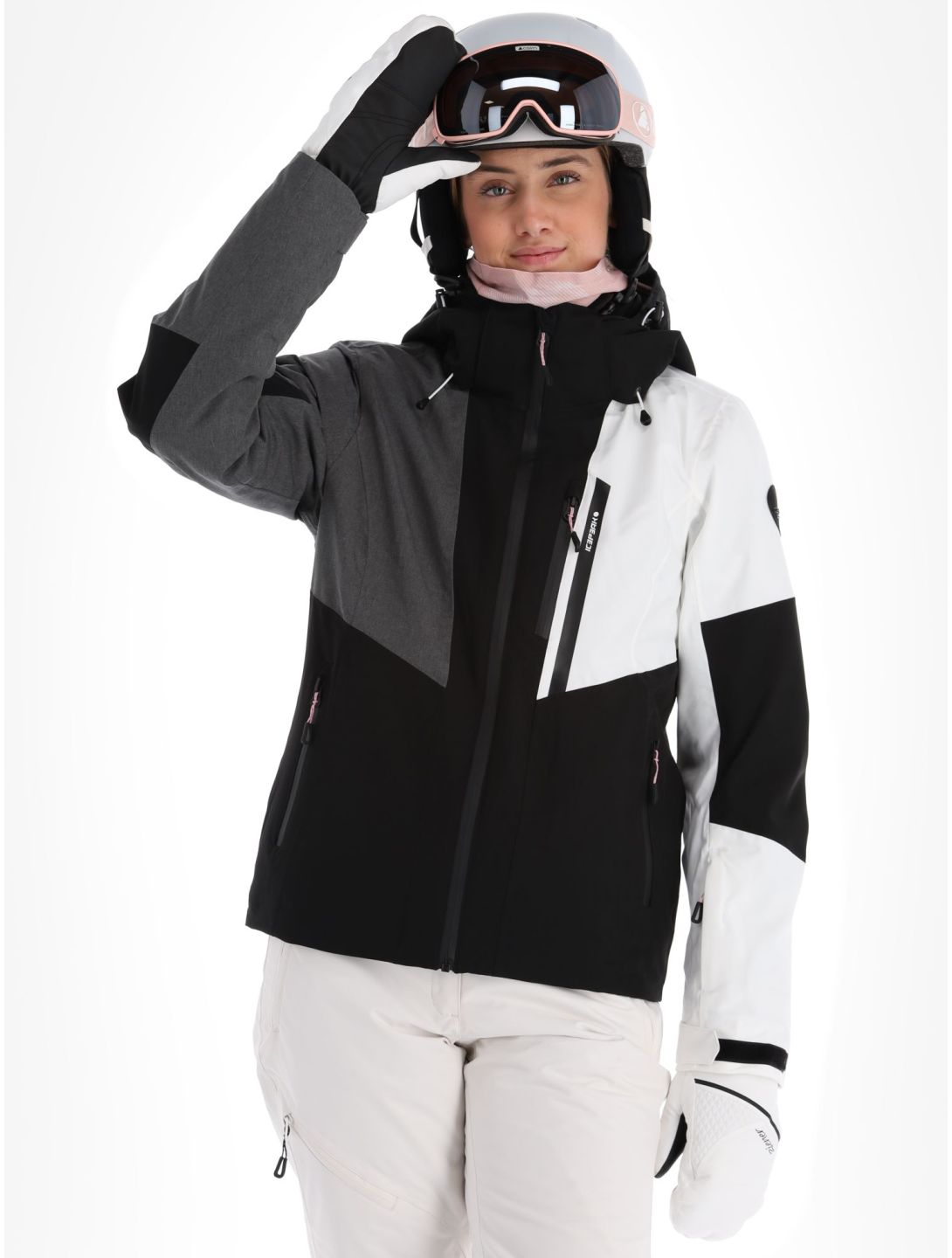 Icepeak, Fithian chaqueta de esquí mujeres Black blanco, gris, negro 