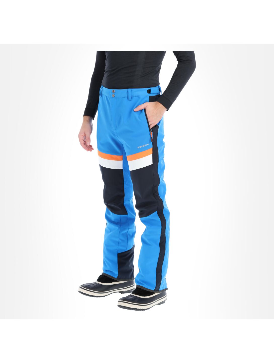 Icepeak, Fleming pantalones de esquí softshell hombres aqua azul