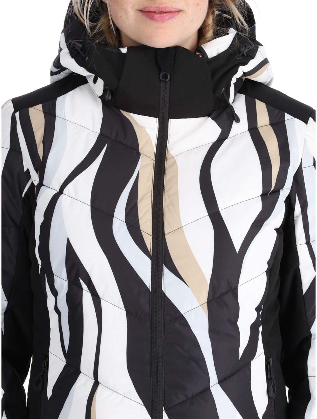 Icepeak, Flippin chaqueta de esquí mujeres Black White blanco, negro 