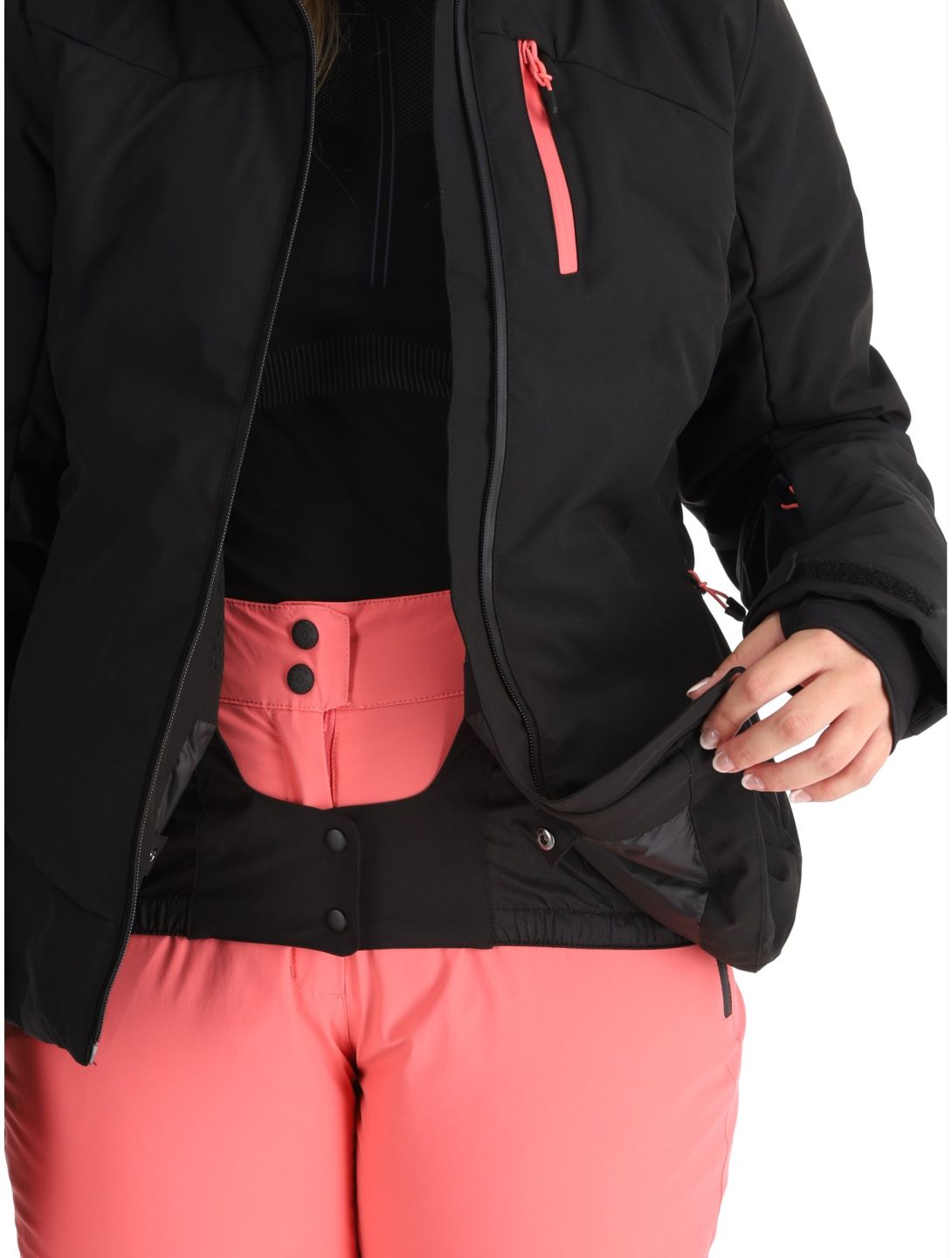 Icepeak, Flovilla chaqueta de esquí mujeres Black negro 