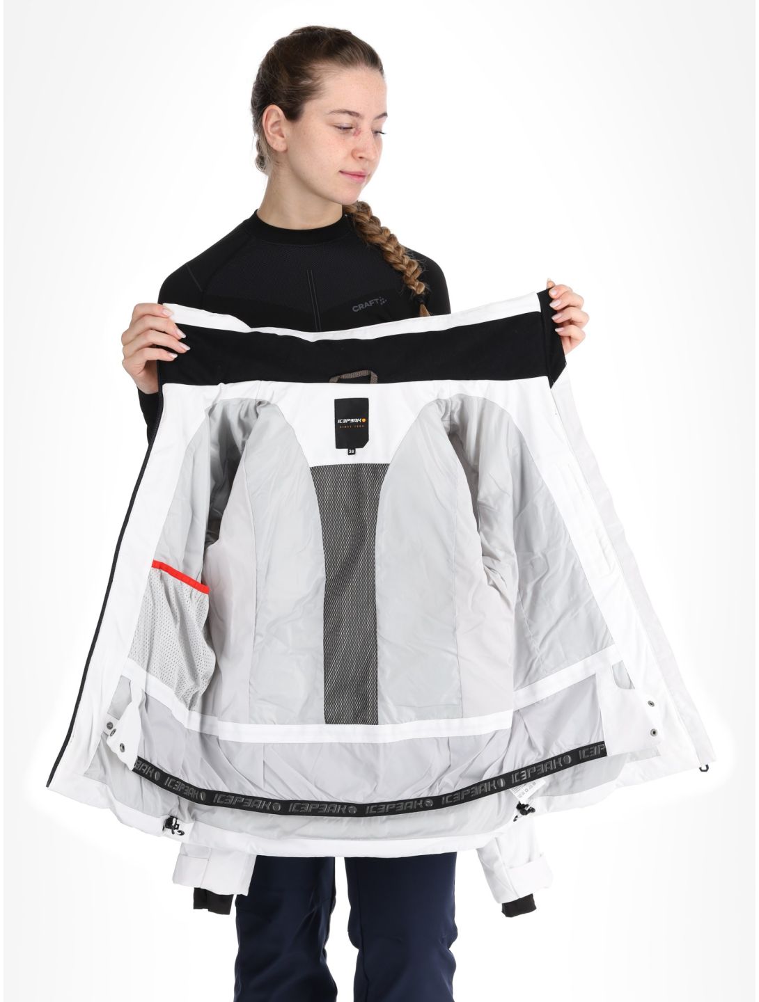 Icepeak, Flovilla chaqueta de esquí mujeres Optic White blanco 