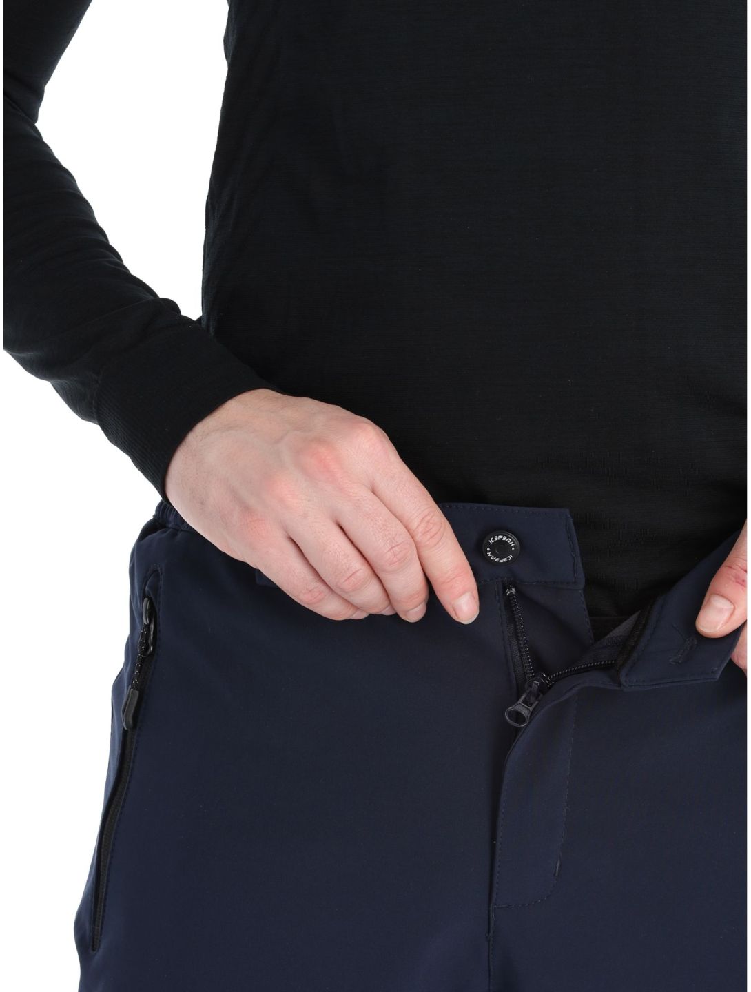 Icepeak, Frankfurt pantalones de esquí softshell hombres Dark Blue azul 