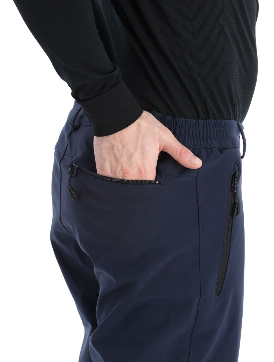 Icepeak, Frankfurt pantalones de esquí softshell hombres Dark Blue azul 