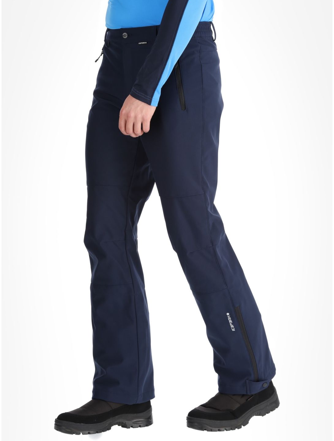 Icepeak, Frankfurt pantalones de esquí softshell hombres Dark Blue azul 