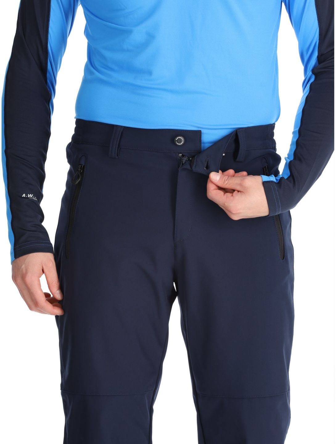 Icepeak, Frankfurt pantalones de esquí softshell hombres Dark Blue azul 