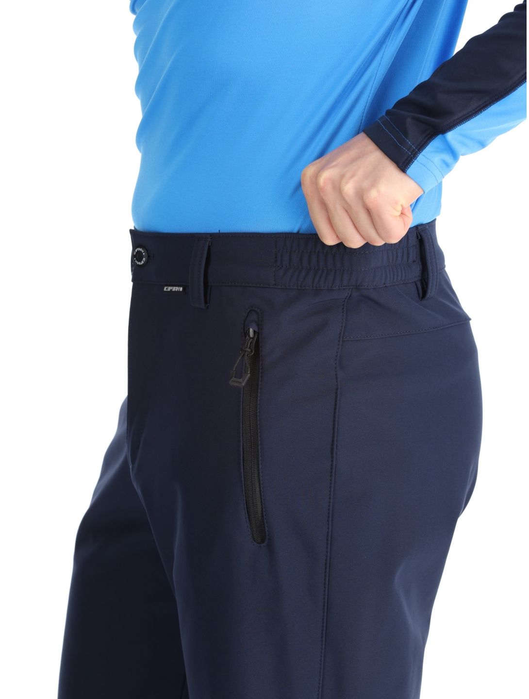 Icepeak, Frankfurt pantalones de esquí softshell hombres Dark Blue azul 